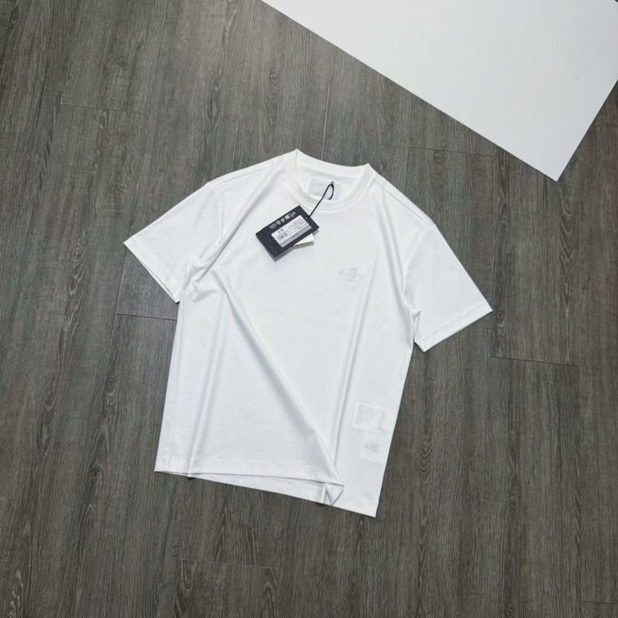 Prada Embroidered Logo Cotton T-Shirt, Size S/M/L/XL/XXL
