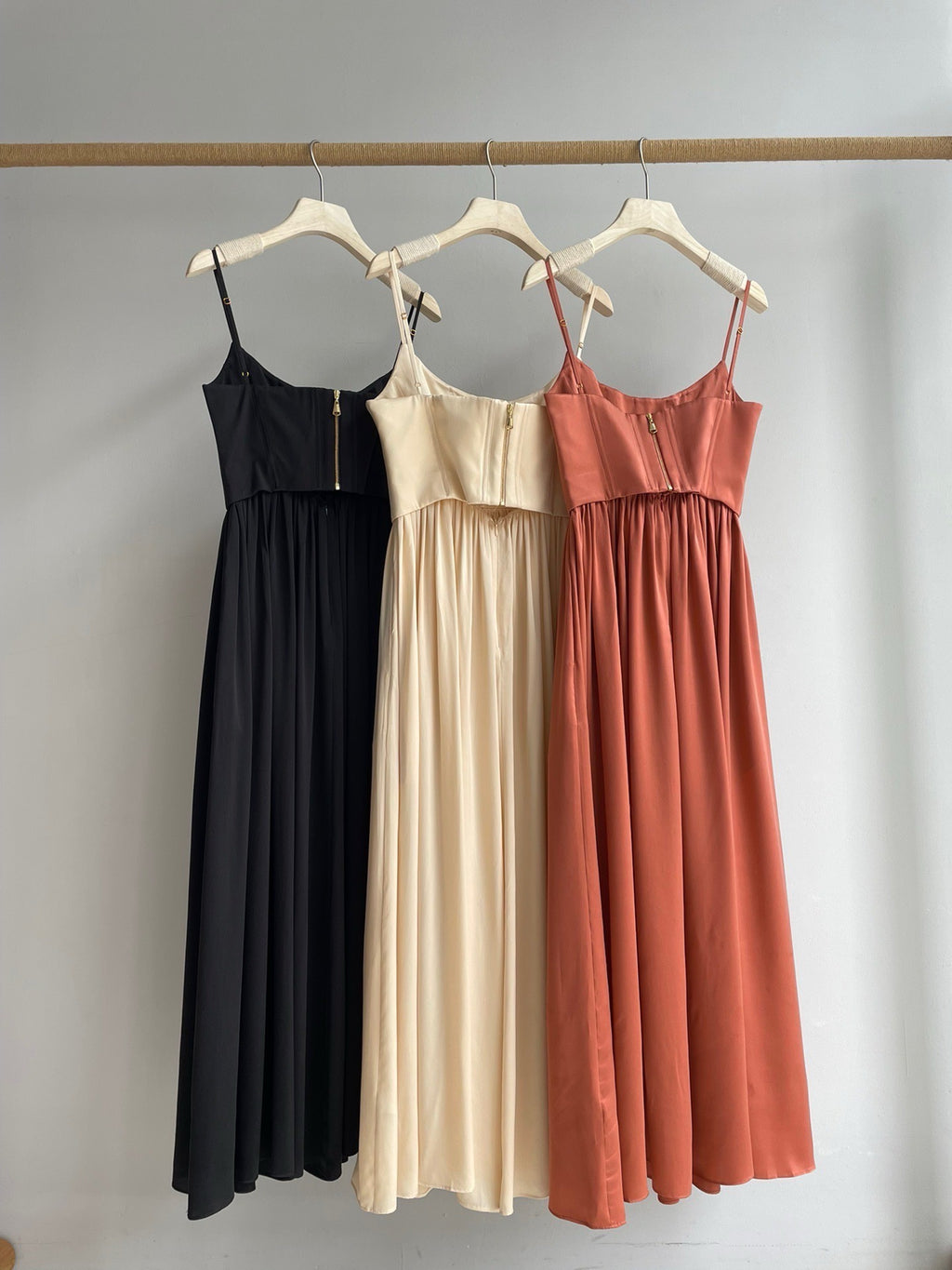 Zimmermann Corset Silk Midi Dress, Size AU 2