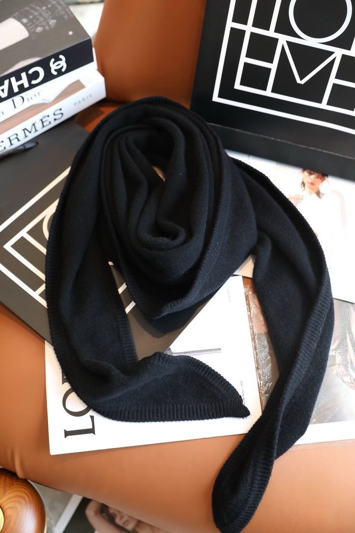 Toteme Scarf in Black/Beige/Gray