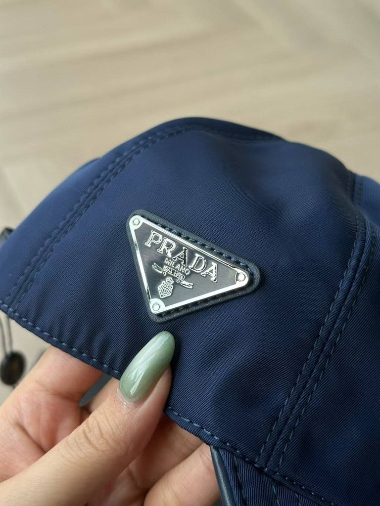 Prada Re-Nylon Baseball Cap, Size M