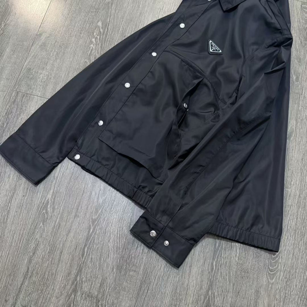 Prada Re-Nylon Jacket in Black/Green/Red, Size S/M/L/XL/XXL