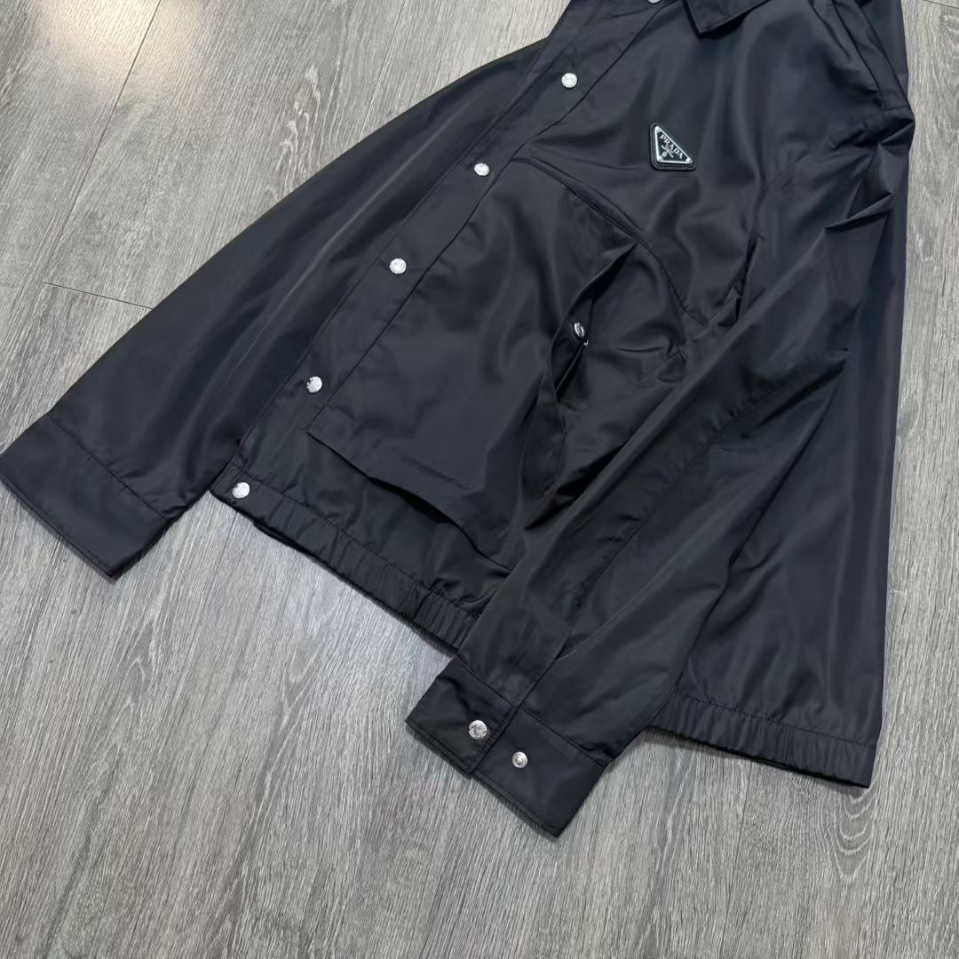 Prada Re-Nylon Jacket in Black/Green/Red, Size S/M/L/XL/XXL