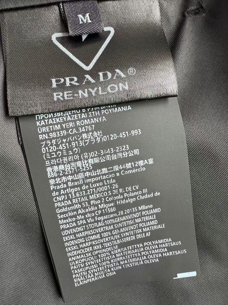 PRADA Re-Nylon Bermudas Shorts in Black, Size S/M/L/XL/2XL
