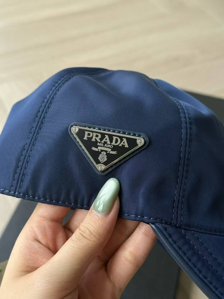 Prada Re-Nylon Baseball Cap, Size M