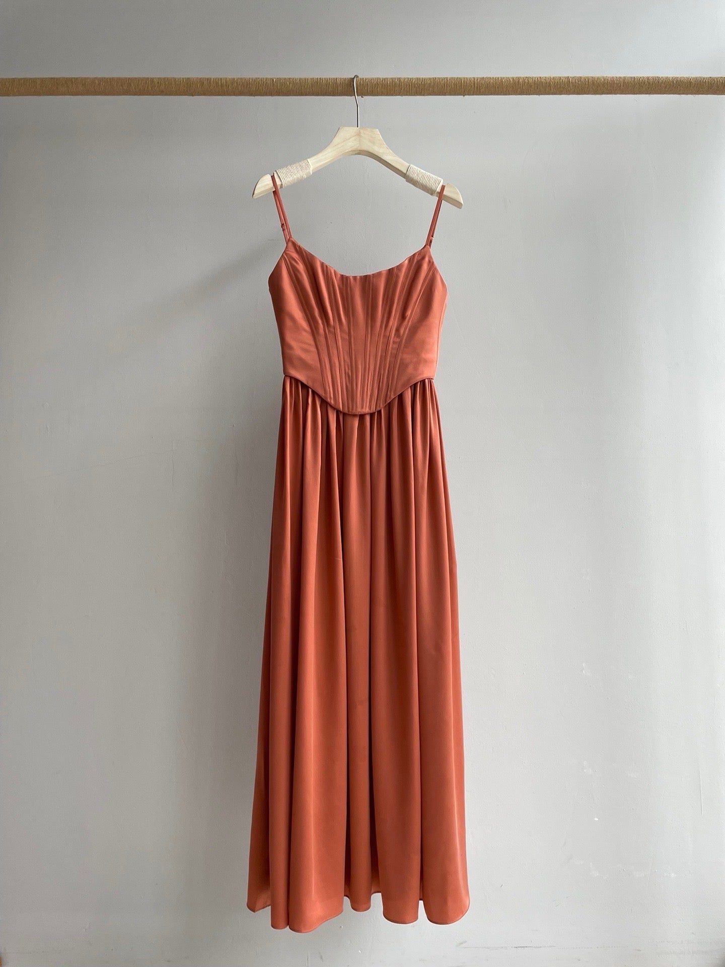 Zimmermann Corset Silk Midi Dress, Size AU 2