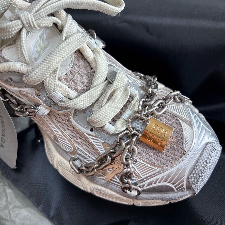 Balenciaga 3XL Chain Sneakers in White, Size 35/36/37/38/39/40/41/42/43/44/45