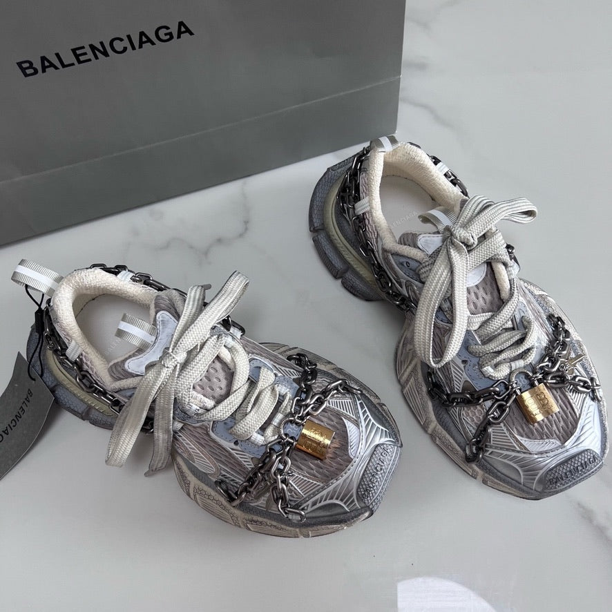 Balenciaga 3XL Chain Sneakers in White, Size 35/36/37/38/39/40/41/42/43/44/45