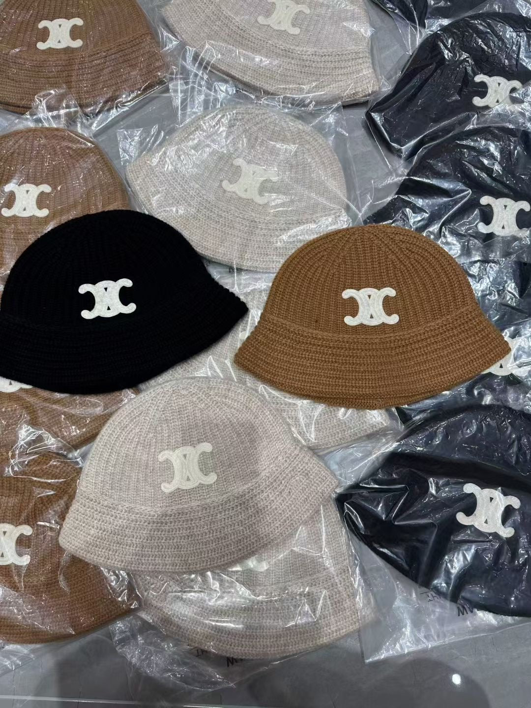Celine Bucket Hat in Black/Brown/Beige