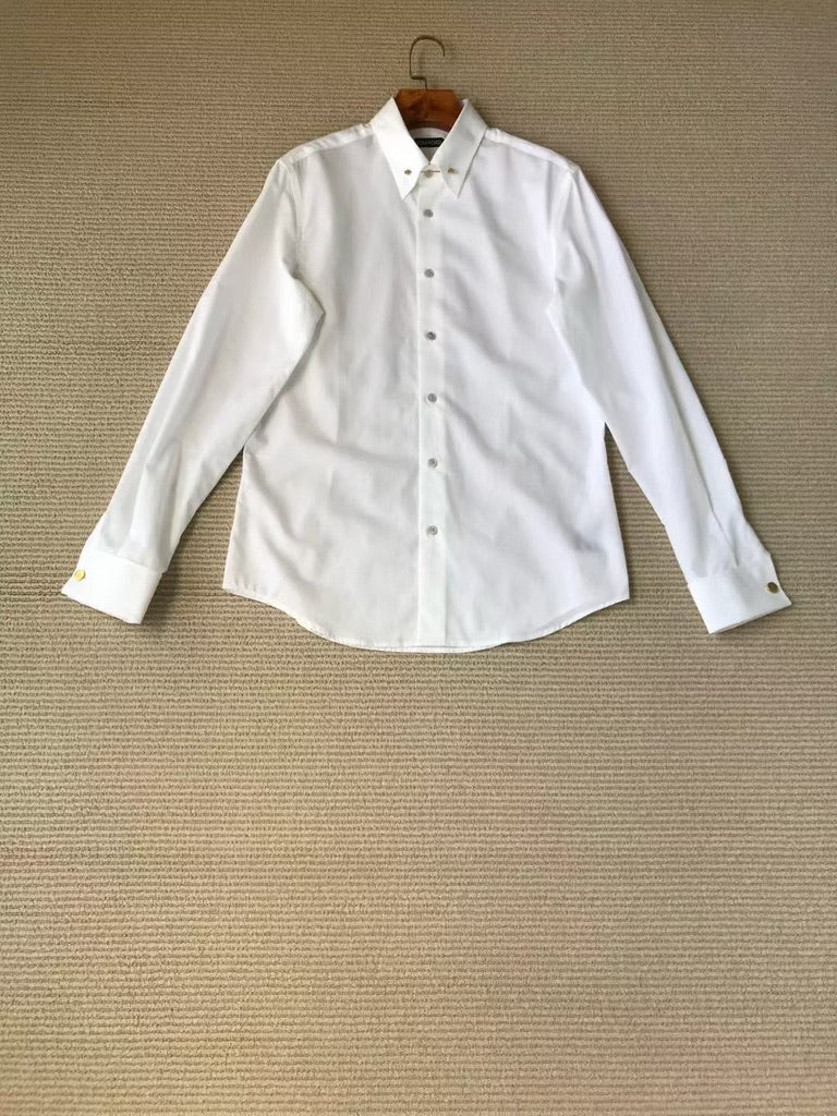 Tom Ford Slim-Fit Pinned-Collar Double-Cuff Cotton-Poplin Shirt, Size 39/40/41/42