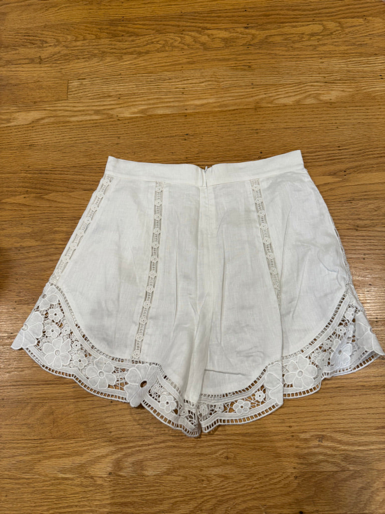 Zimmermann Linen Cami and Shorts Set in White, Size AU 0/1