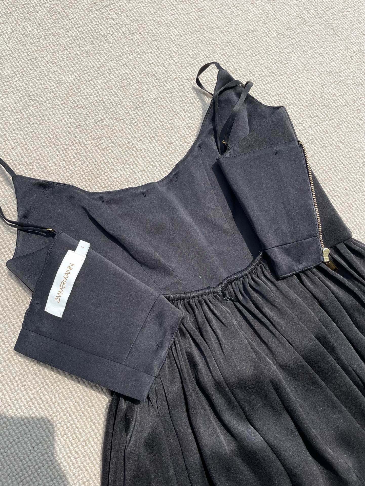Zimmermann Corset Silk Midi Dress, Size AU 2