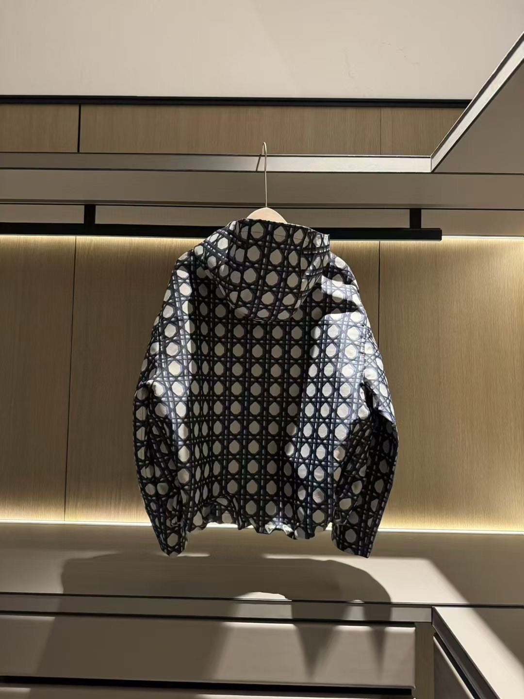 Dior
Macrocannage Waterproof Hooded Jacket, Size S/M/L