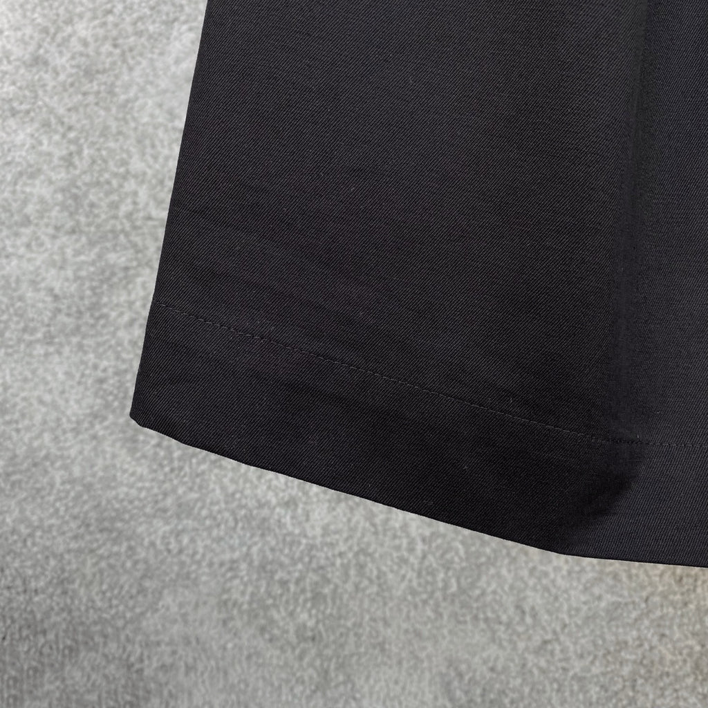 Loewe Black Barrel Trousers in Cotton and Silk, Size 32/34/36/38/40