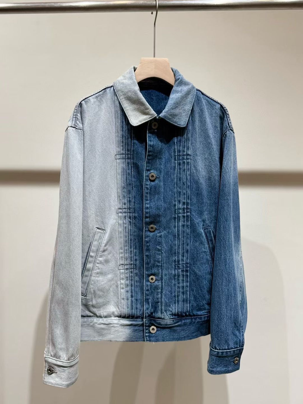 Loewe Degrade Denim Tucker Jacket, Size 44/46/48/50/52