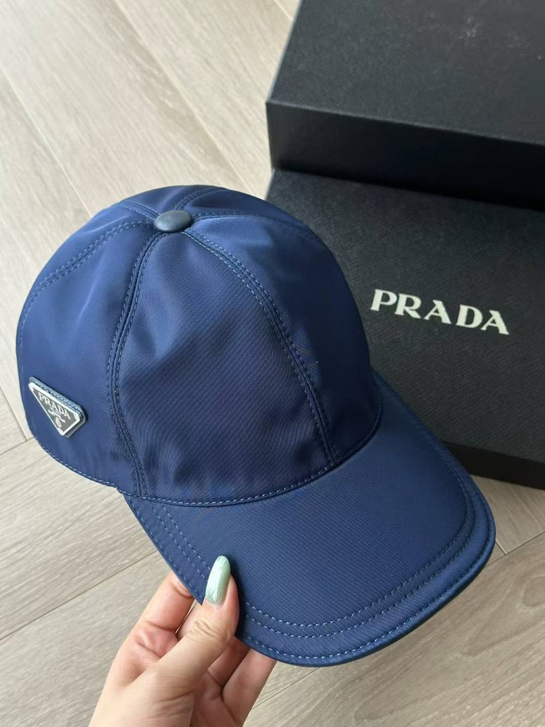 Prada Re-Nylon Baseball Cap, Size M