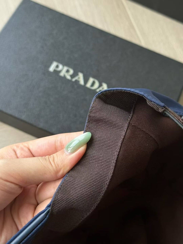 Prada Re-Nylon Baseball Cap, Size M