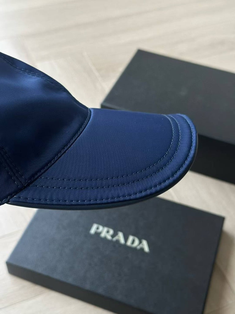 Prada Re-Nylon Baseball Cap, Size M