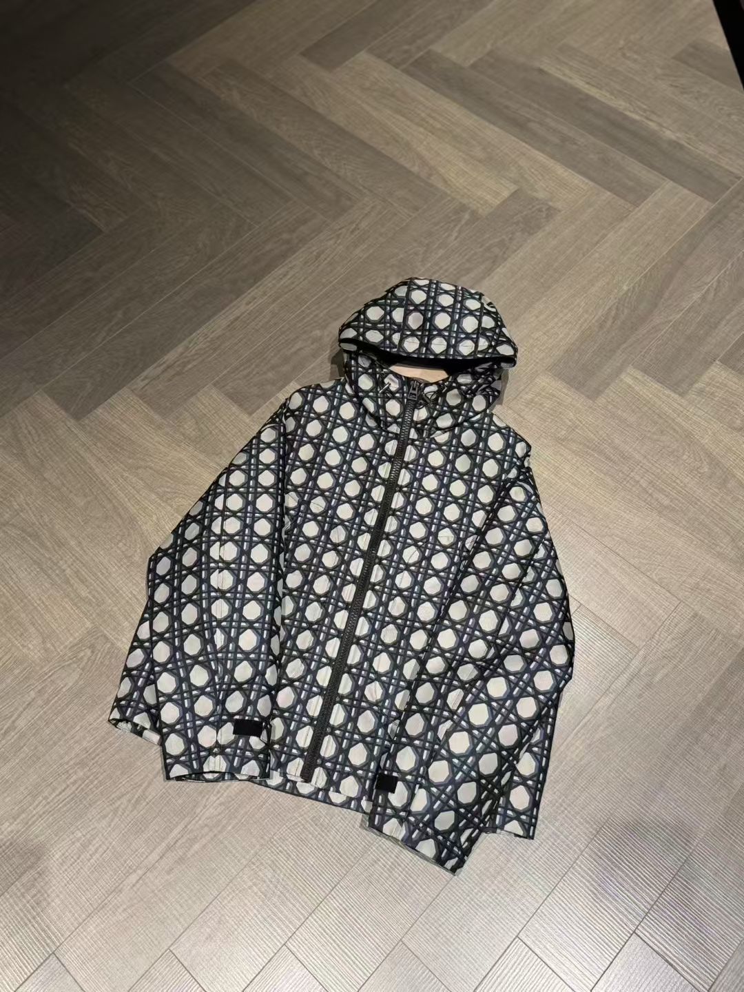 Dior
Macrocannage Waterproof Hooded Jacket, Size S/M/L