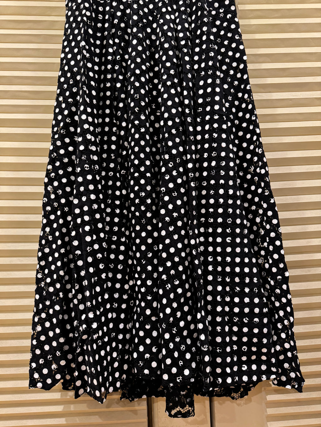 CH Carolina Herrera Polka Dot Belted Maxi Dress, Size US 4/6/8