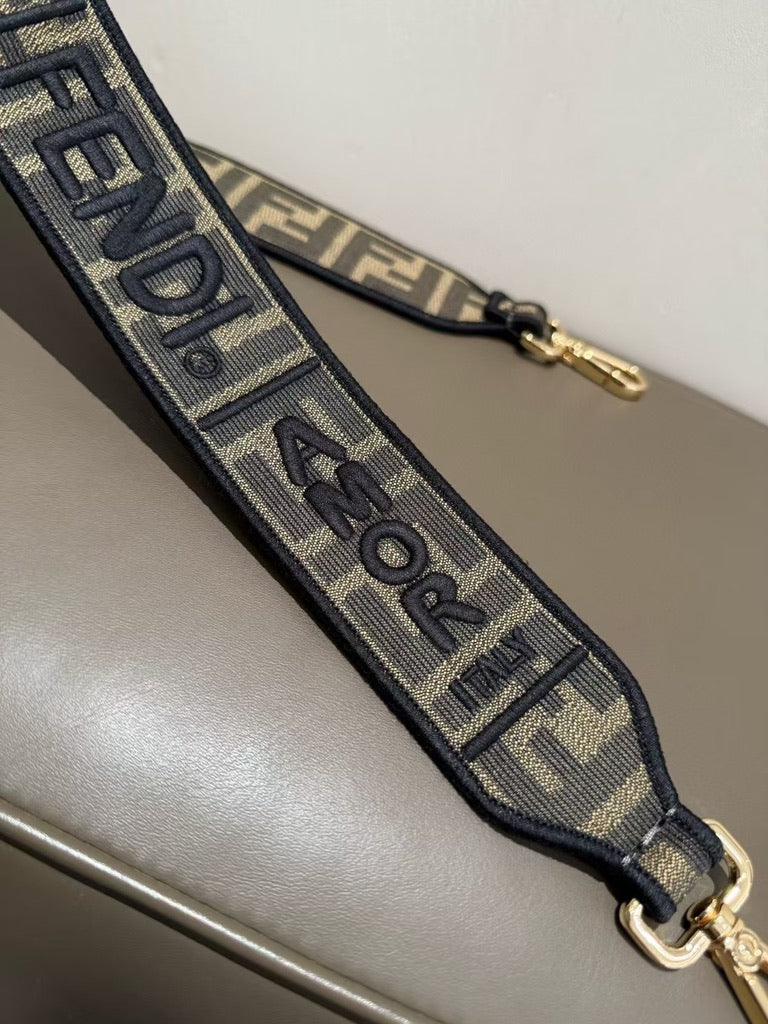 Fendi Medium Size Baguette Fabric Brown