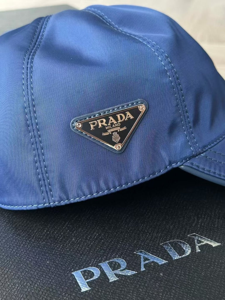Prada Re-Nylon Baseball Cap, Size M