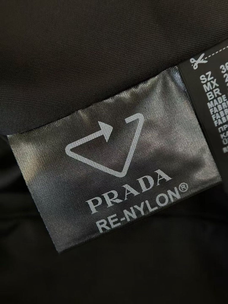 Prada Re-Nylon Minidress in Black, Size 36/38/40/42