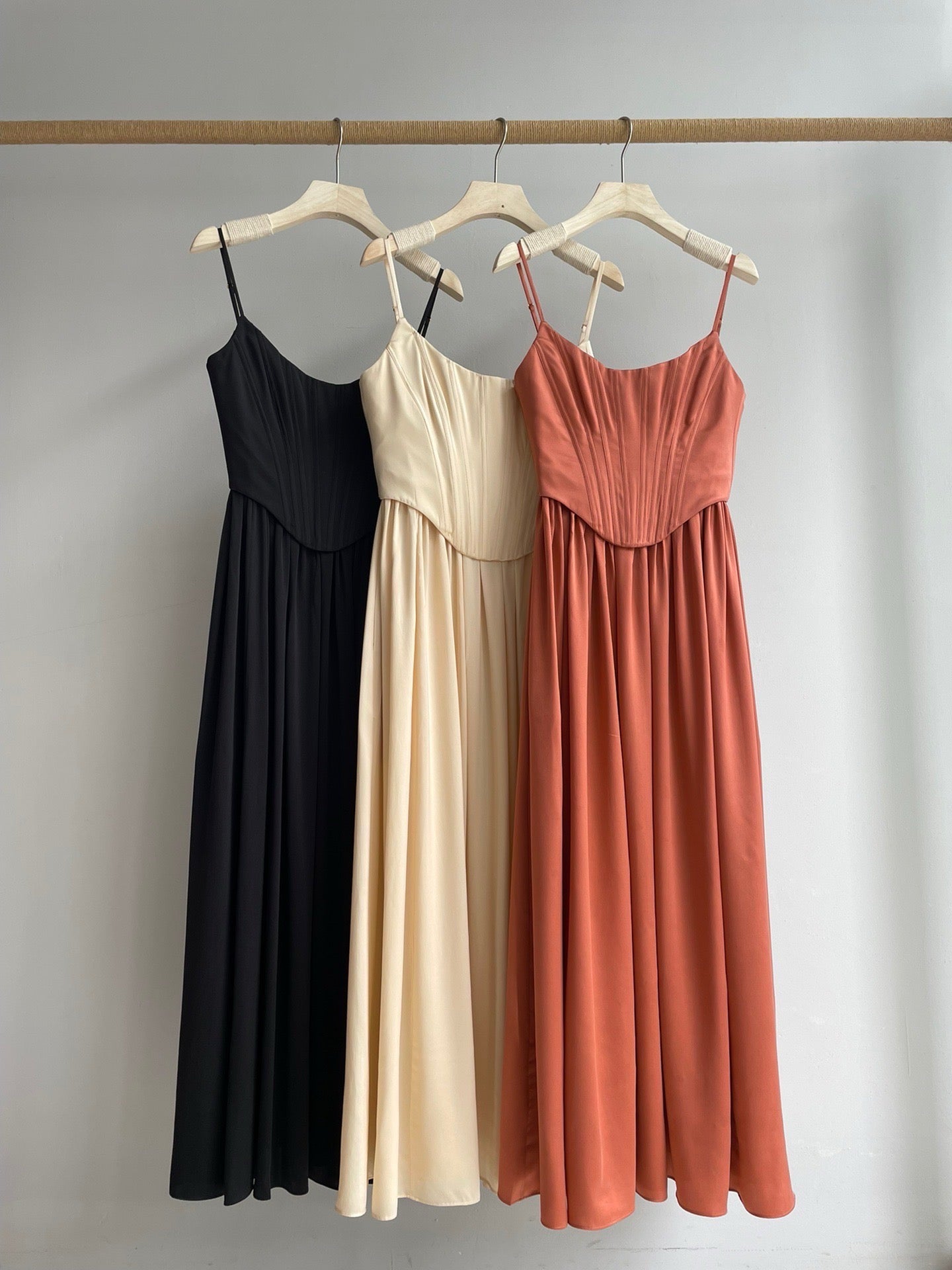 Zimmermann Corset Silk Midi Dress, Size AU 2