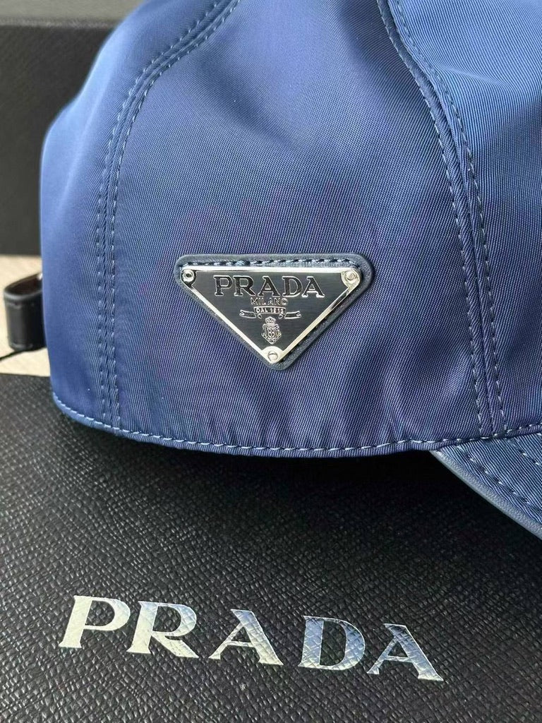 Prada Re-Nylon Baseball Cap, Size M