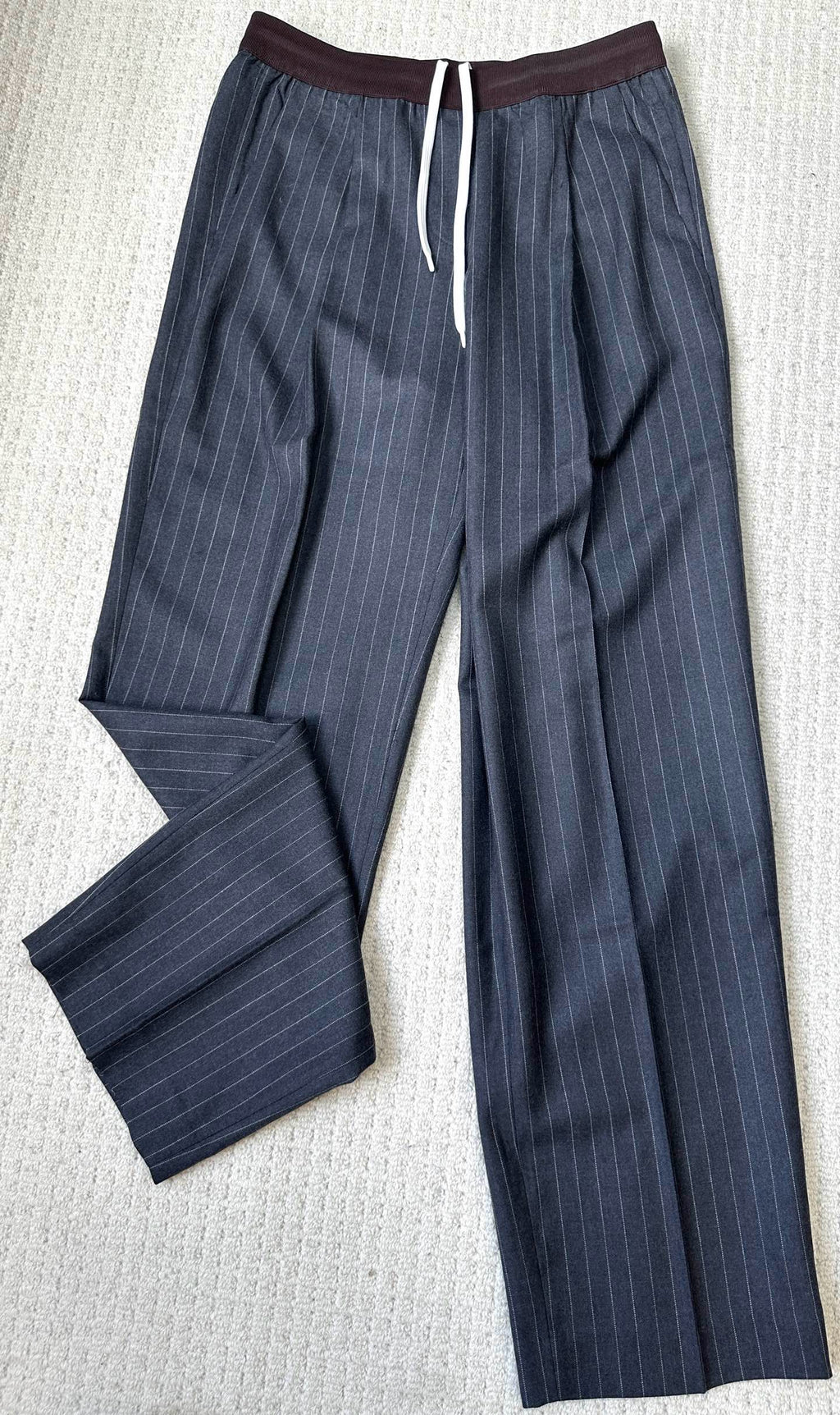 Miu Miu Pinstripe Single-Breasted Blazer Jacket & Pants Set, Size 36/38/40