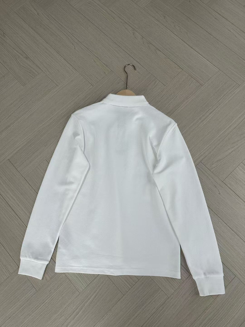 Burberry Long Sleeve Cotton Polo Shirt in Green/White/Blue, Size S/M/L/XL/XXL