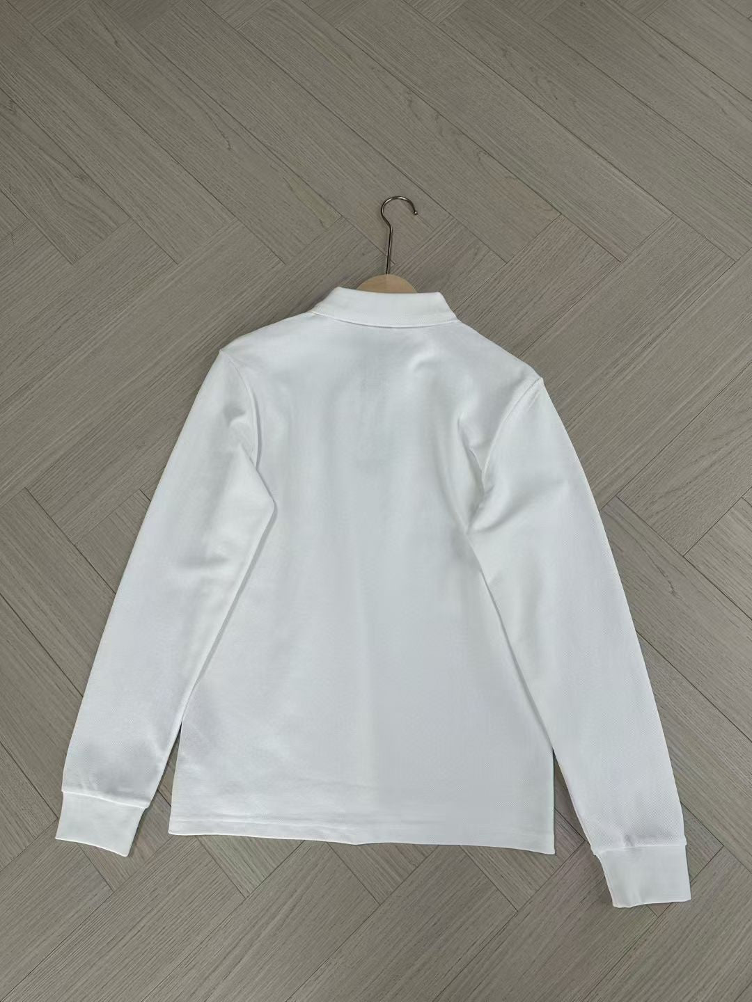 Burberry Long Sleeve Cotton Polo Shirt in Green/White/Blue, Size S/M/L/XL/XXL