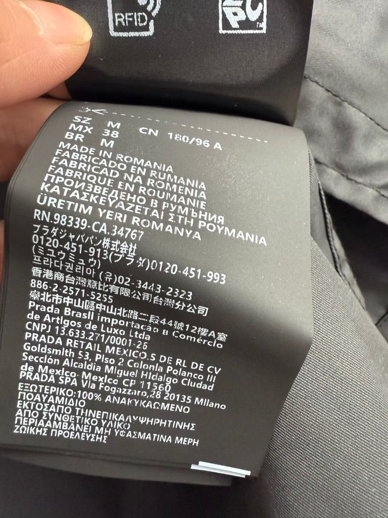 Prada Re-Nylon Short-Sleeved Shirt in Black, Size S/M/L/XL