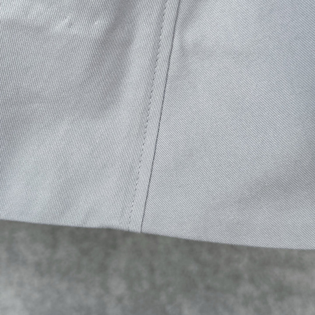 Loewe Cropped Hooded Embroidered Cotton-Twill Jackt in Gray, Size 34/36/38/40