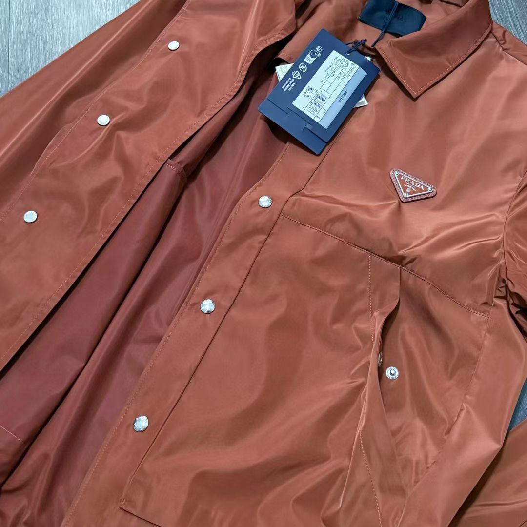 Prada Re-Nylon Jacket in Black/Green/Red, Size S/M/L/XL/XXL