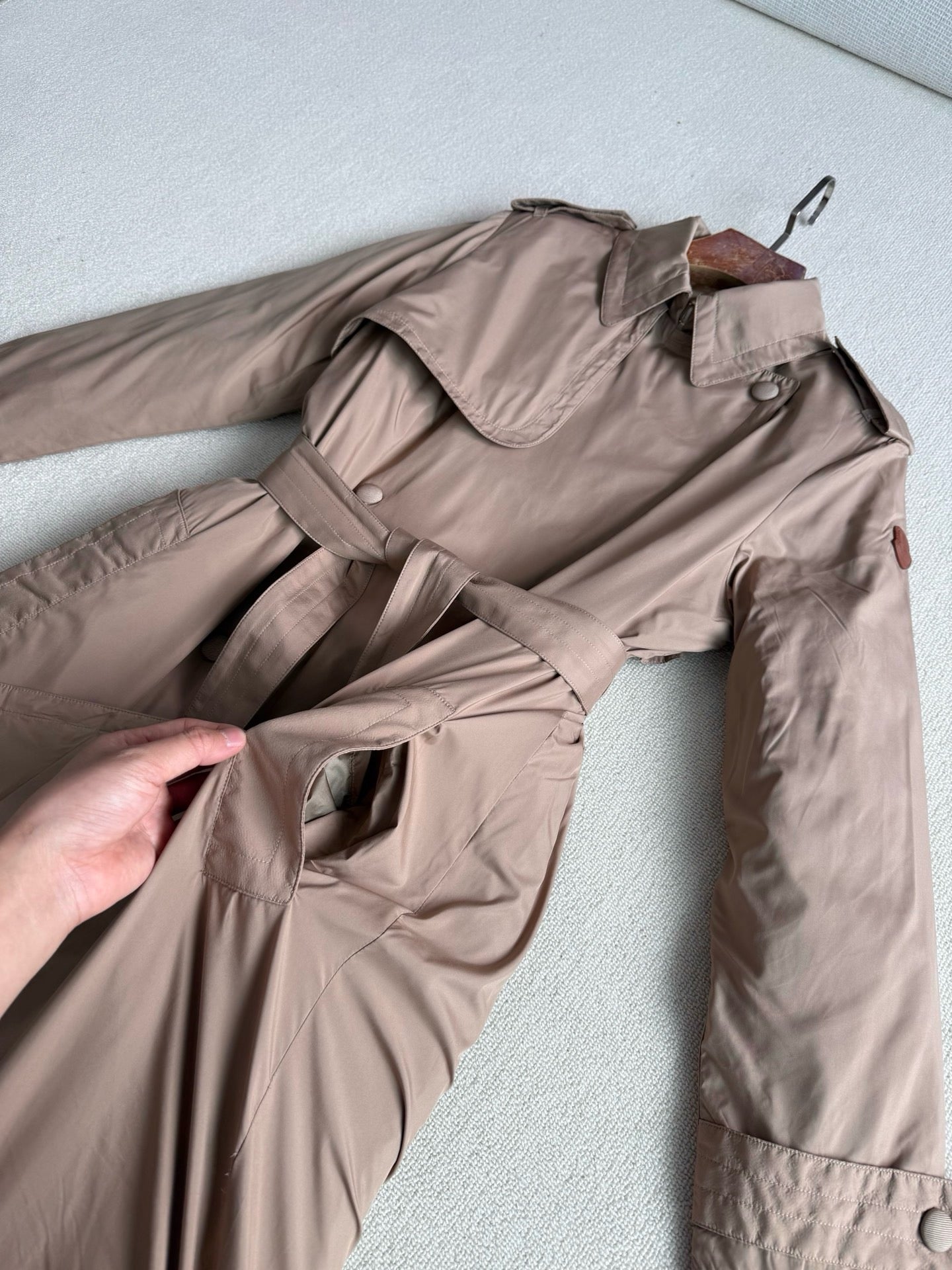 Moncler Barbentane Long Coat, Size 00/0/1