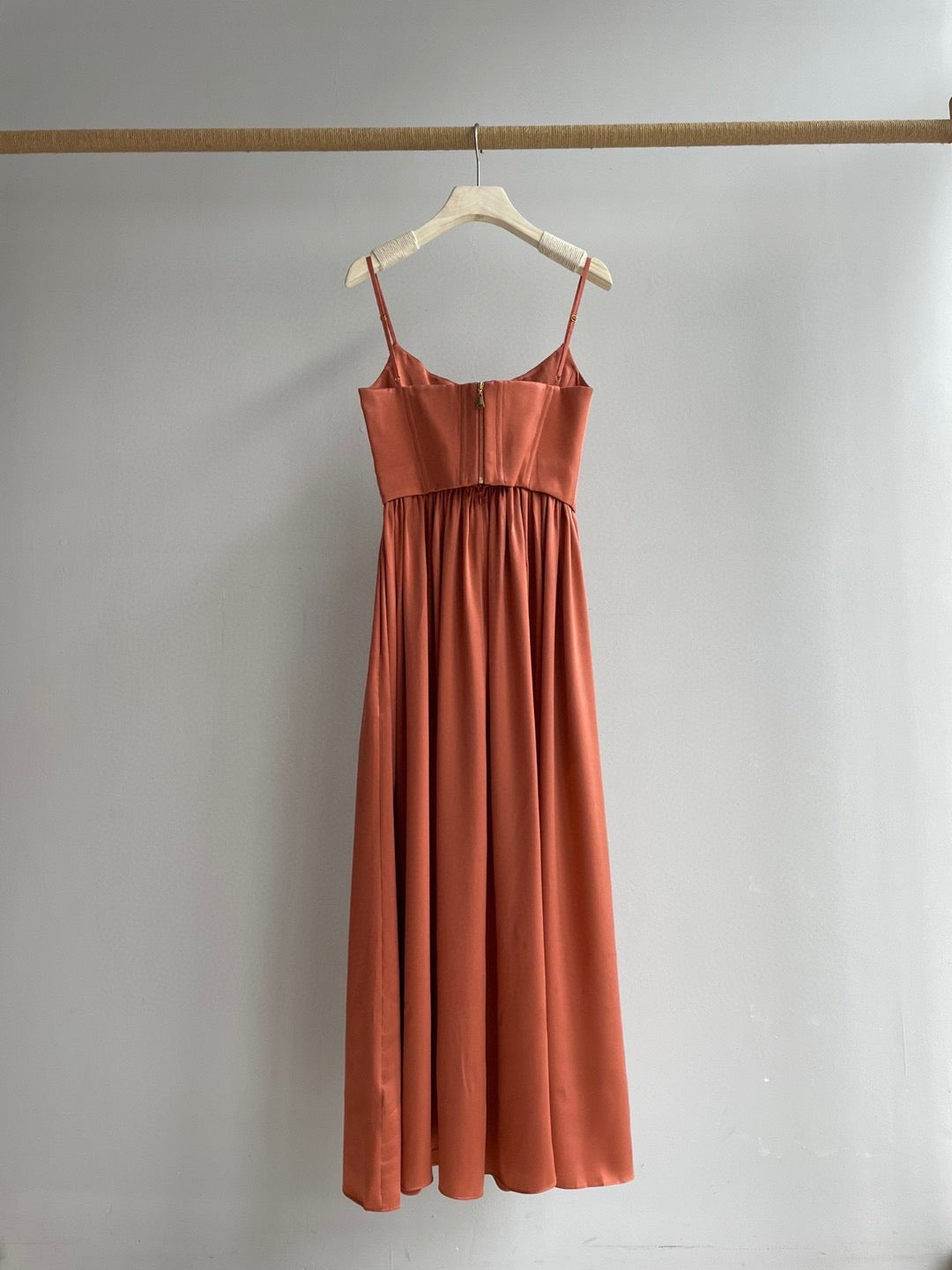 Zimmermann Corset Silk Midi Dress, Size AU 2