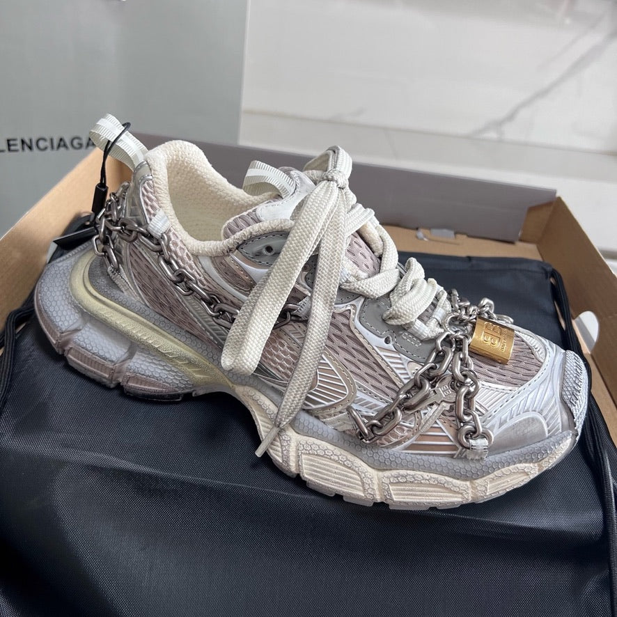 Balenciaga 3XL Chain Sneakers in White, Size 35/36/37/38/39/40/41/42/43/44/45
