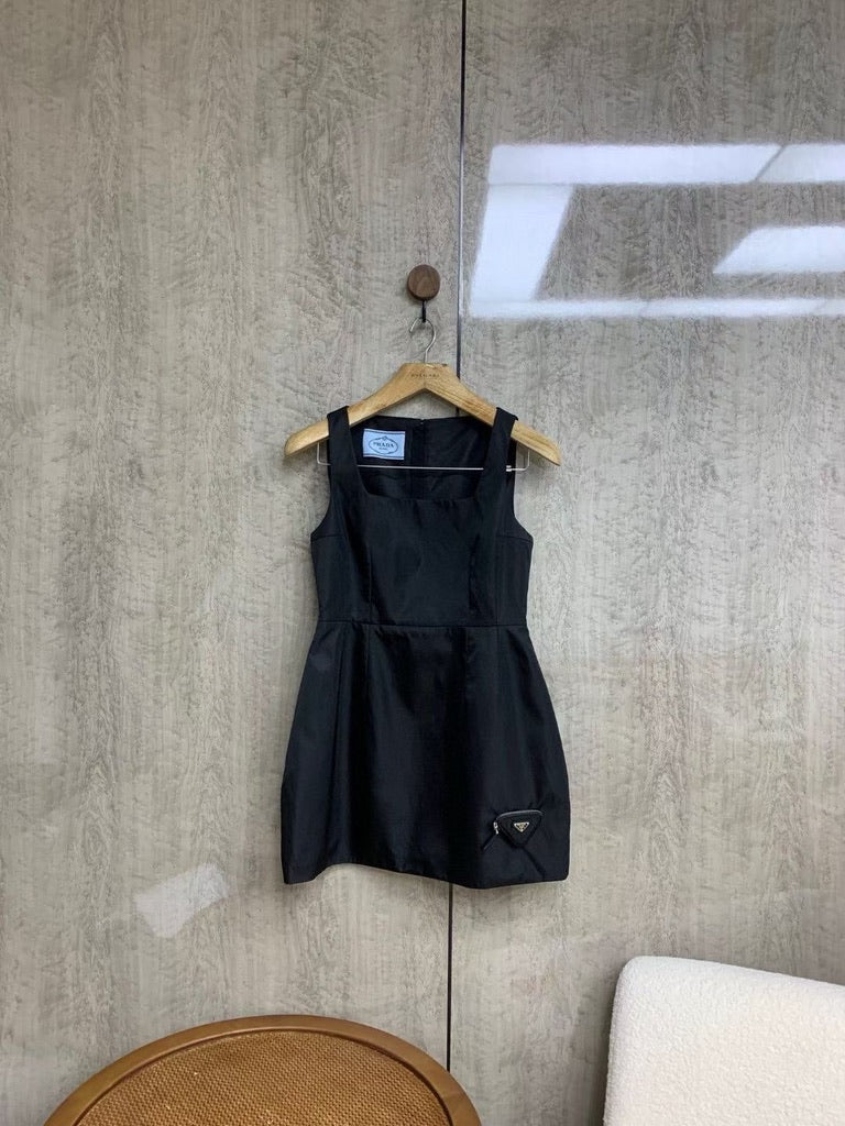 Prada Re-Nylon Minidress in Black, Size 36/38/40/42