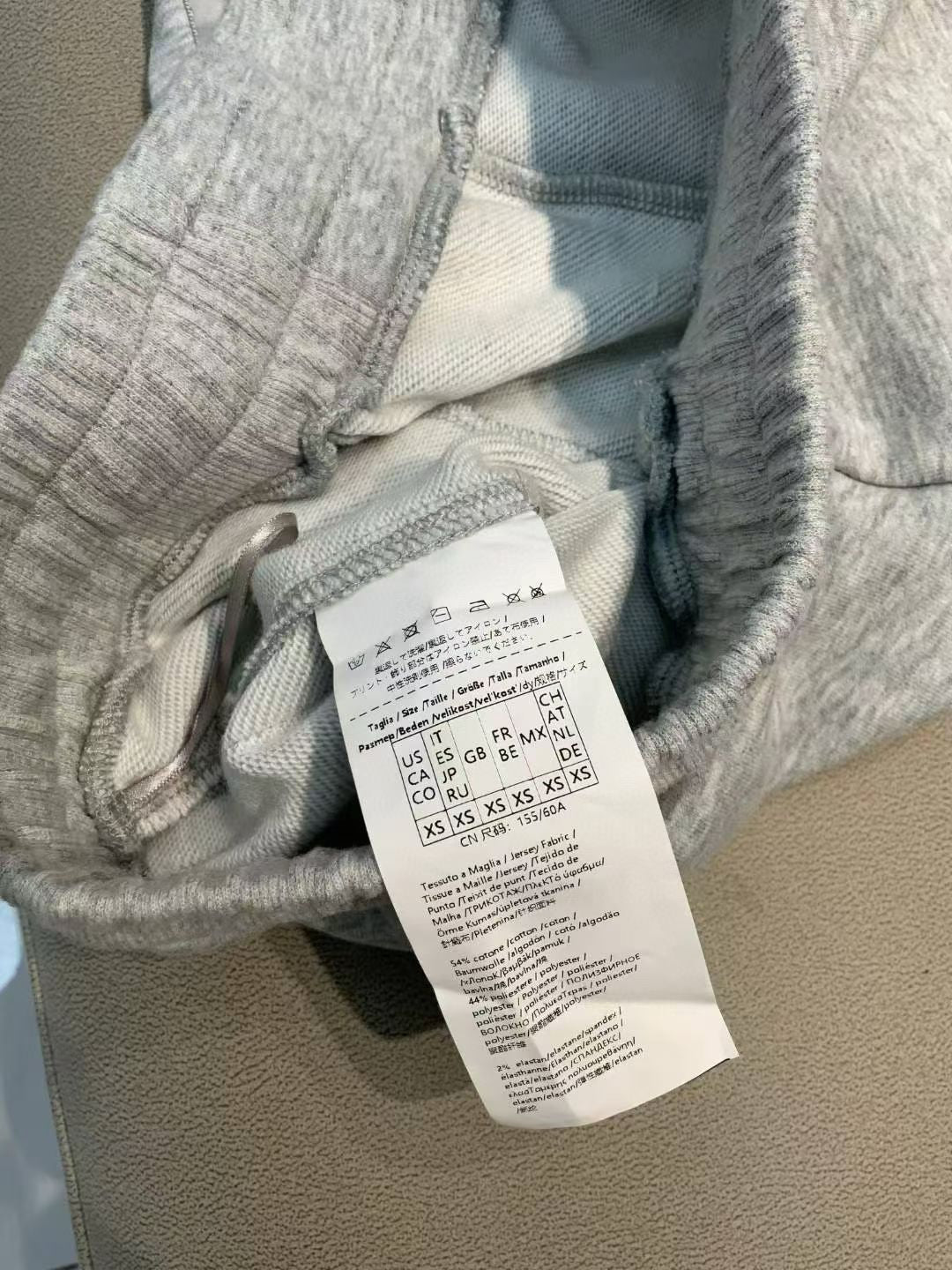Max Mara MM Hooded Sweatshirt & Pants Set in Gray/Black/White, Size S/M/L