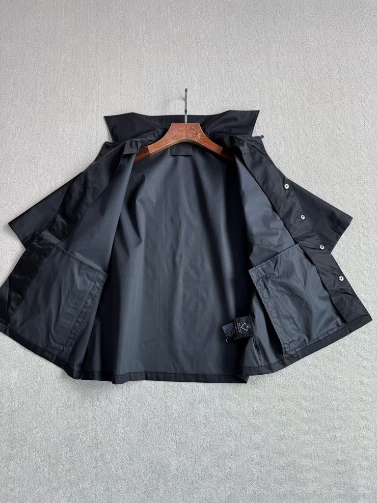 Prada Re-Nylon Short-Sleeved Shirt in Black, Size S/M/L/XL