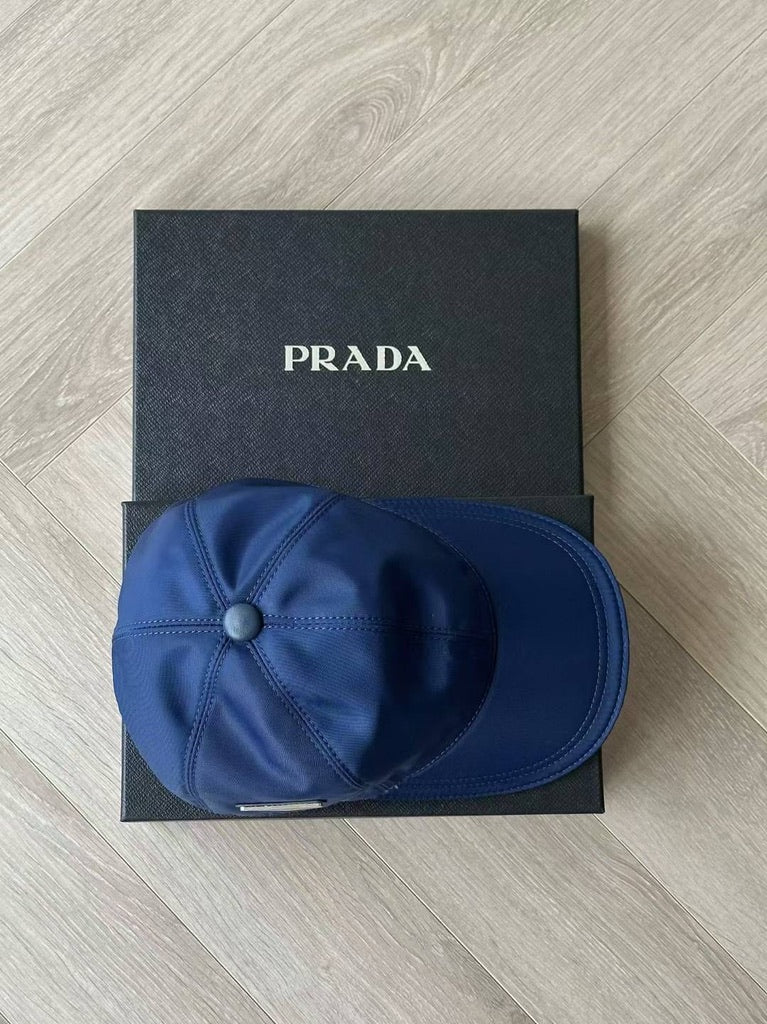 Prada Re-Nylon Baseball Cap, Size M