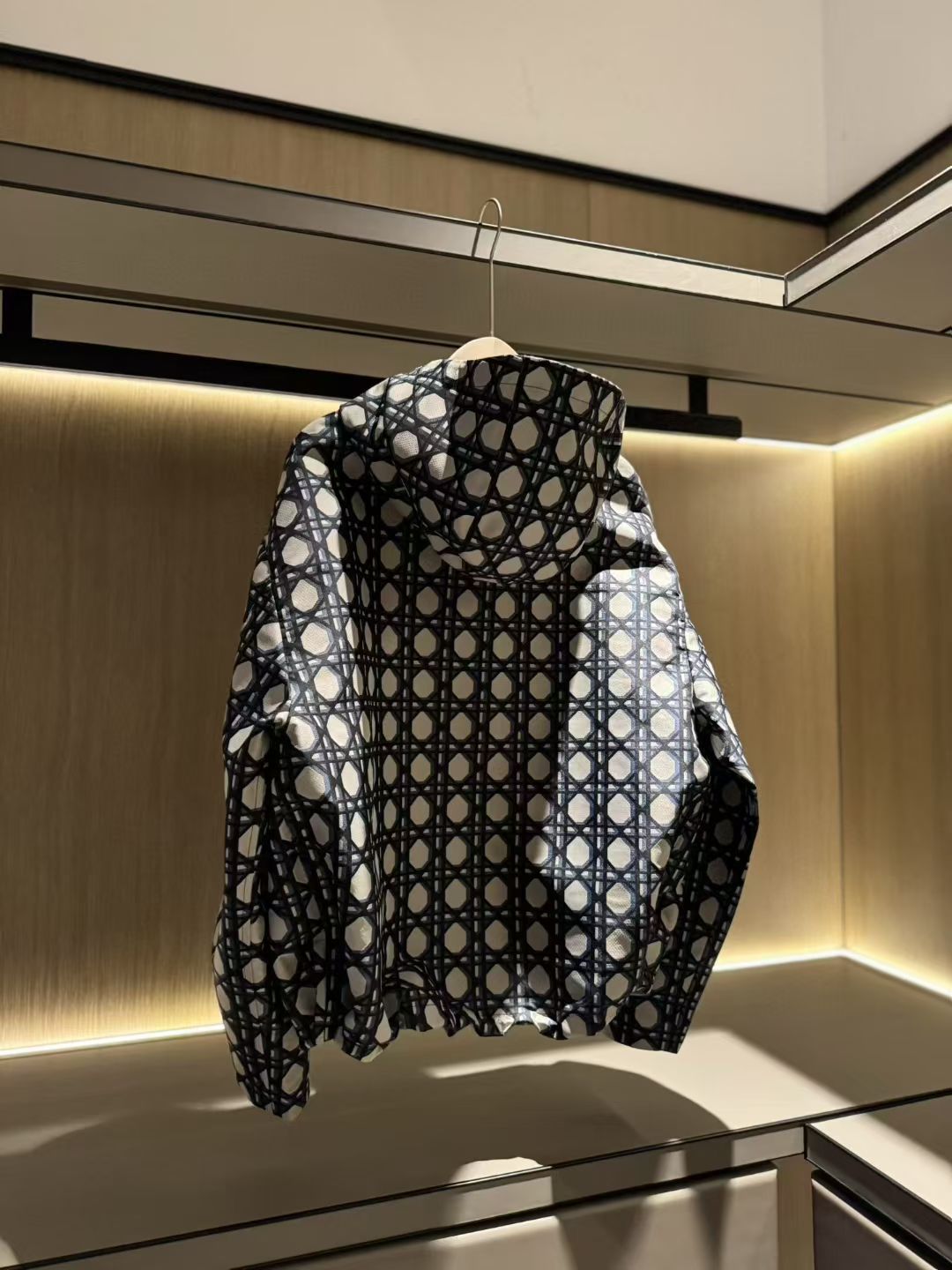 Dior
Macrocannage Waterproof Hooded Jacket, Size S/M/L