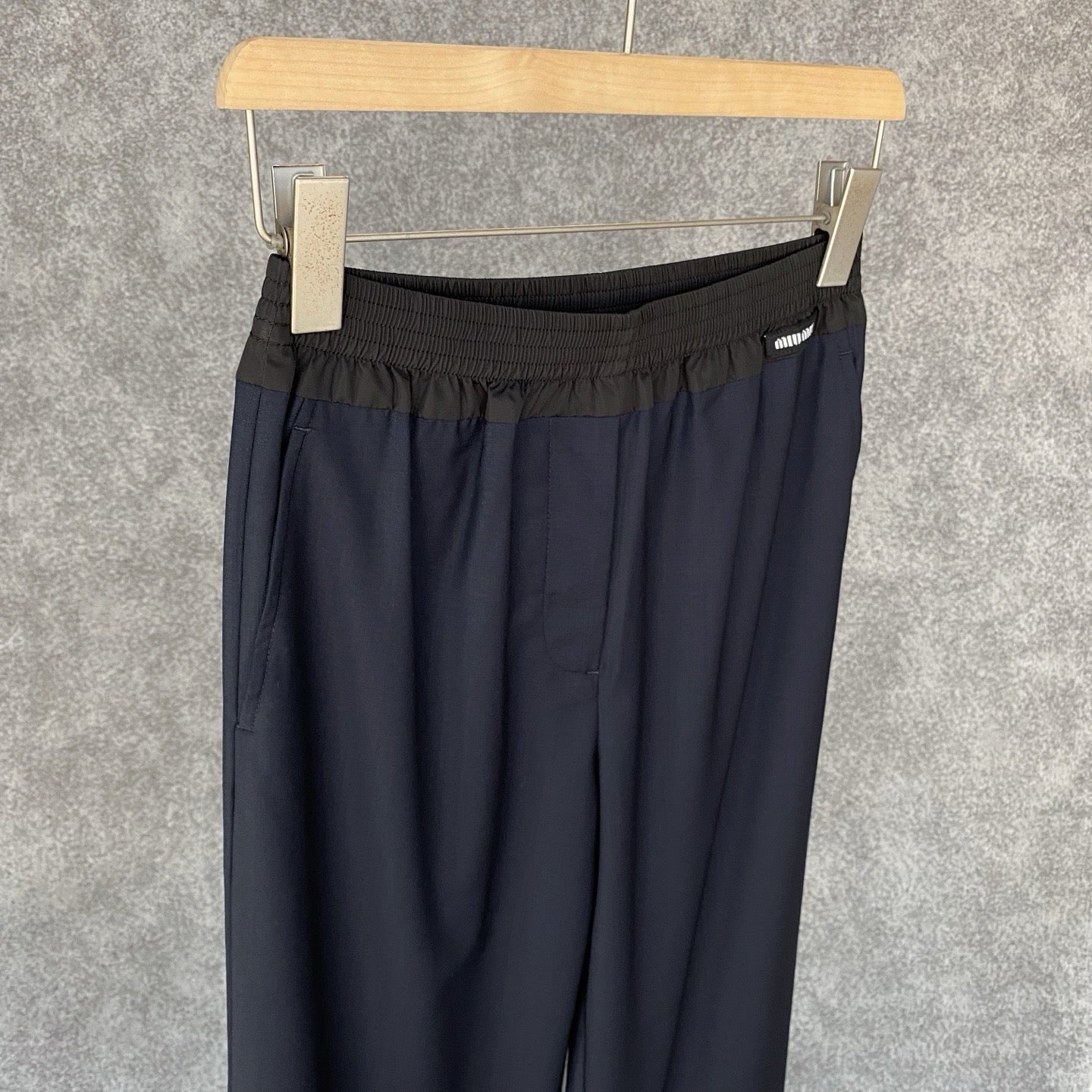 Miu Miu Navy Wool Pants, Size 36/38/40/42