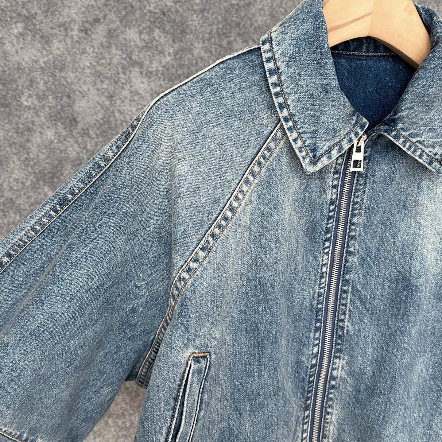 Loewe Balloon Denim Jacket, Size 32/34/36/38