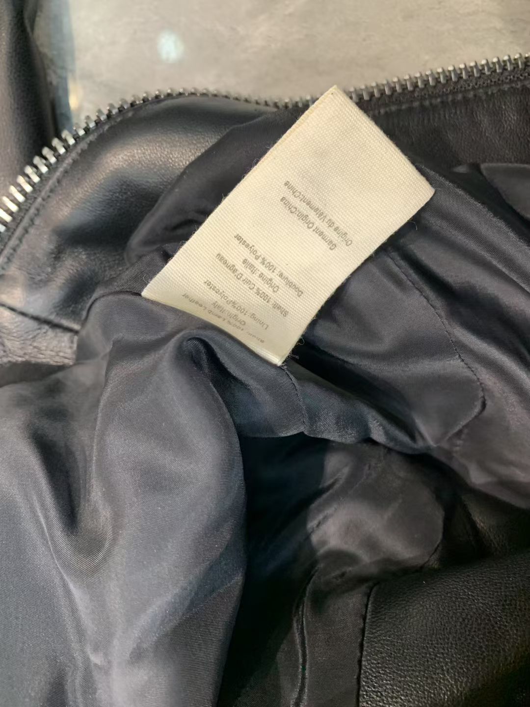 L'AGENCE Black Leather Blazer, Size US 2/4/6