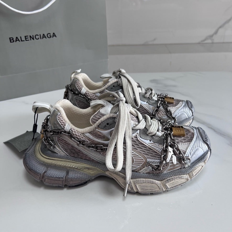 Balenciaga 3XL Chain Sneakers in White, Size 35/36/37/38/39/40/41/42/43/44/45