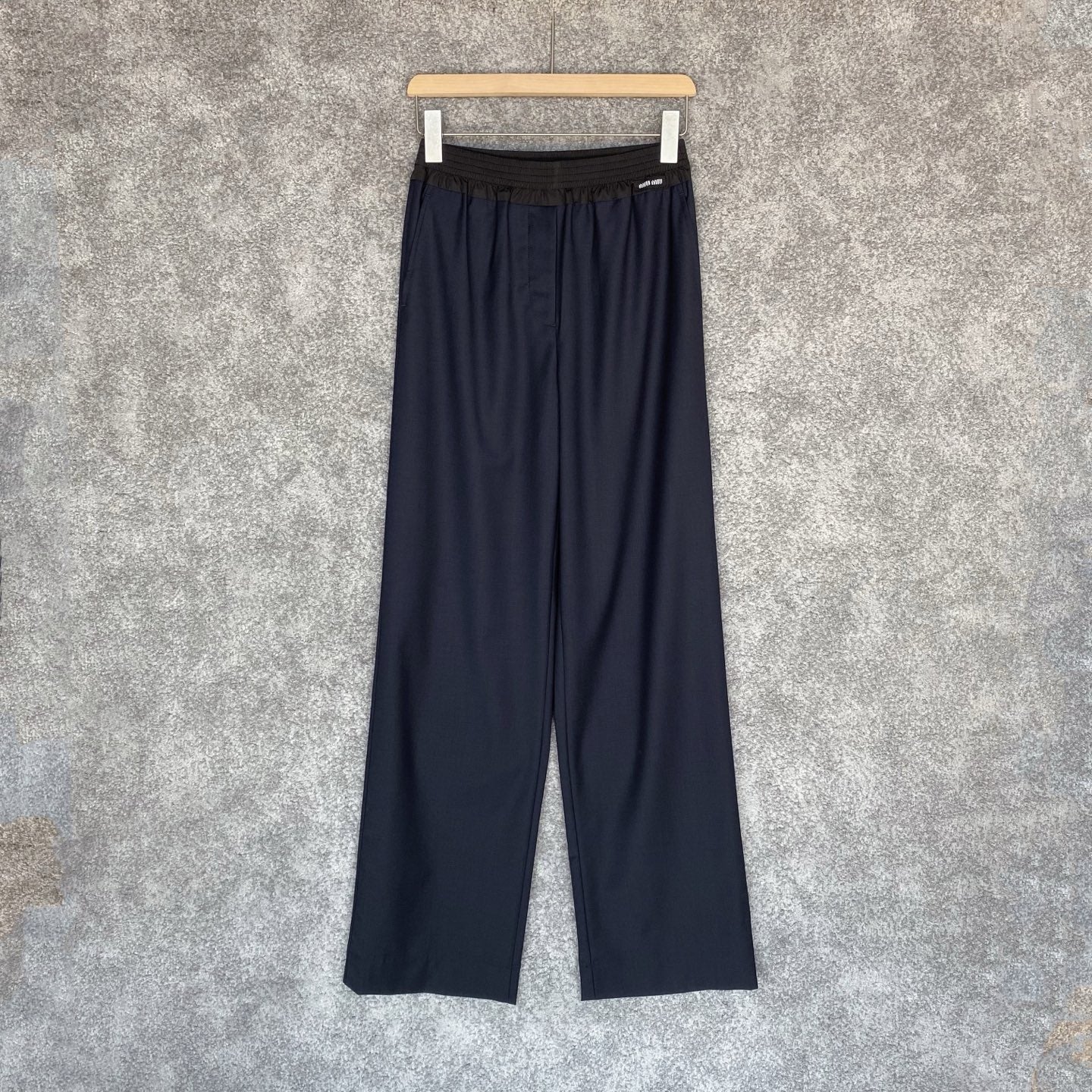 Miu Miu Navy Wool Pants, Size 36/38/40/42