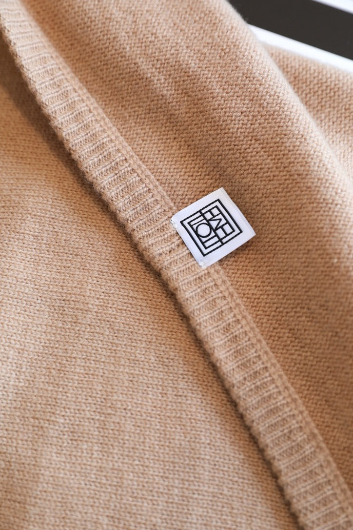 Toteme Scarf in Black/Beige/Gray