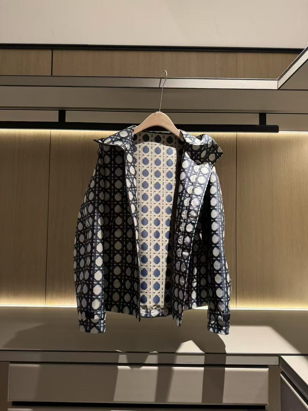 Dior
Macrocannage Waterproof Hooded Jacket, Size S/M/L