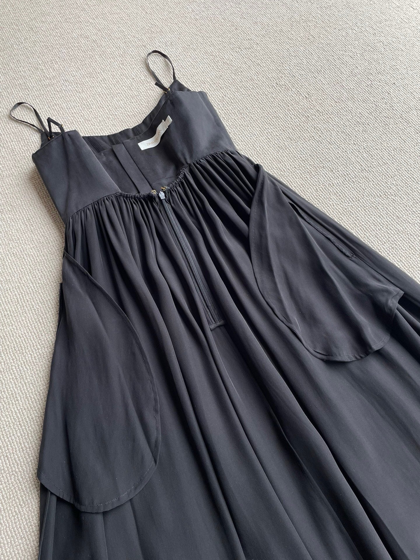 Zimmermann Corset Silk Midi Dress, Size AU 2